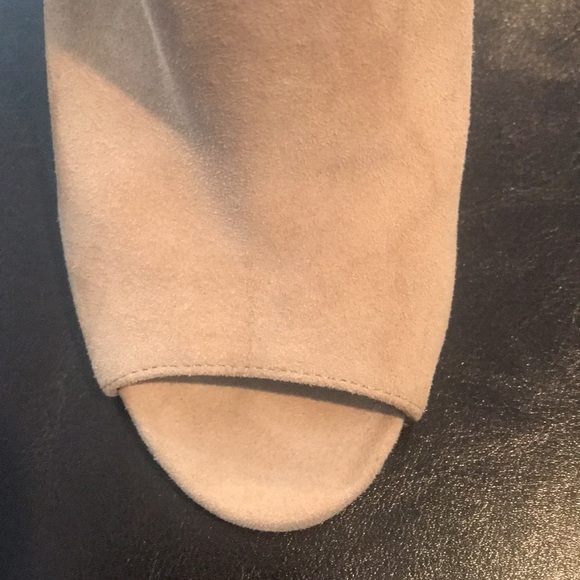 Cynthia Vincent Suede Peep toe shoe boots. - Picture 7 of 9